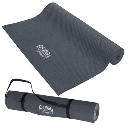 Pure Global Brands Pure Fitness 3.5mm Non-Slip Yoga Mat - Charcoal 8625YMG 8625YMG